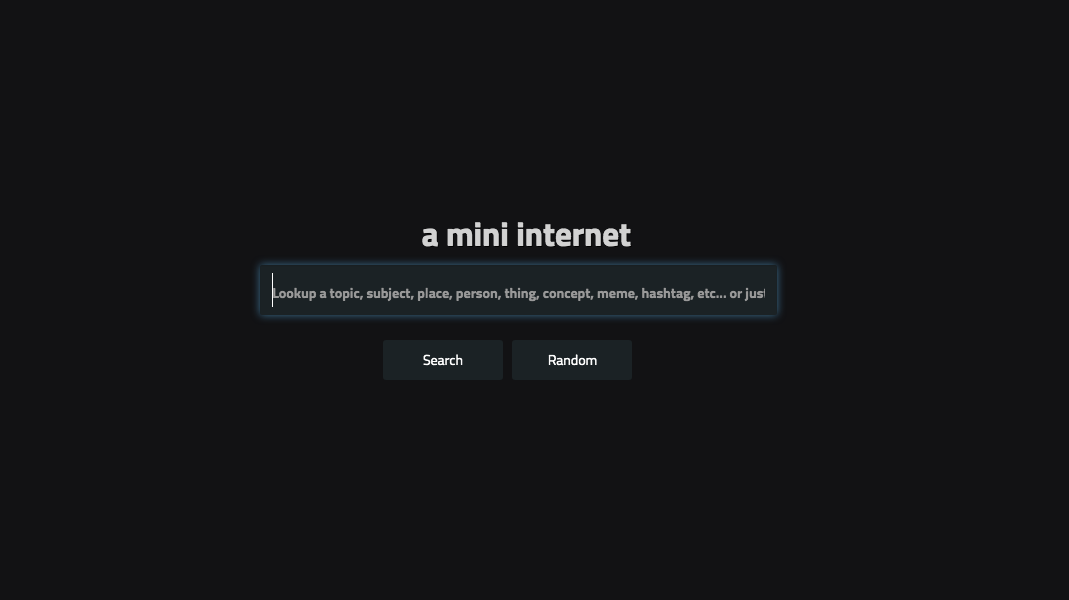 mininternet